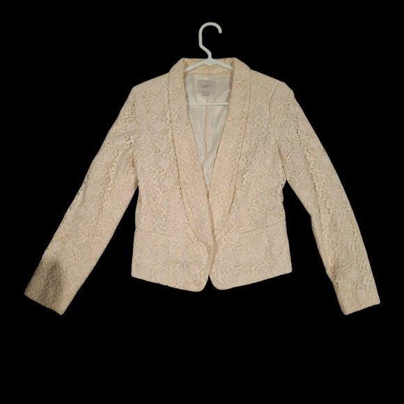 Ann Taylor - Loft Open Front Lace Blazer - Picture 1 of 2